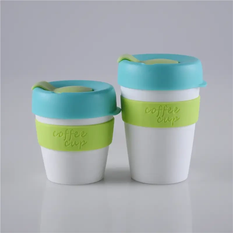 Safeshine 250ml / 350ml Silikongrepp Plast kaffekopp 1