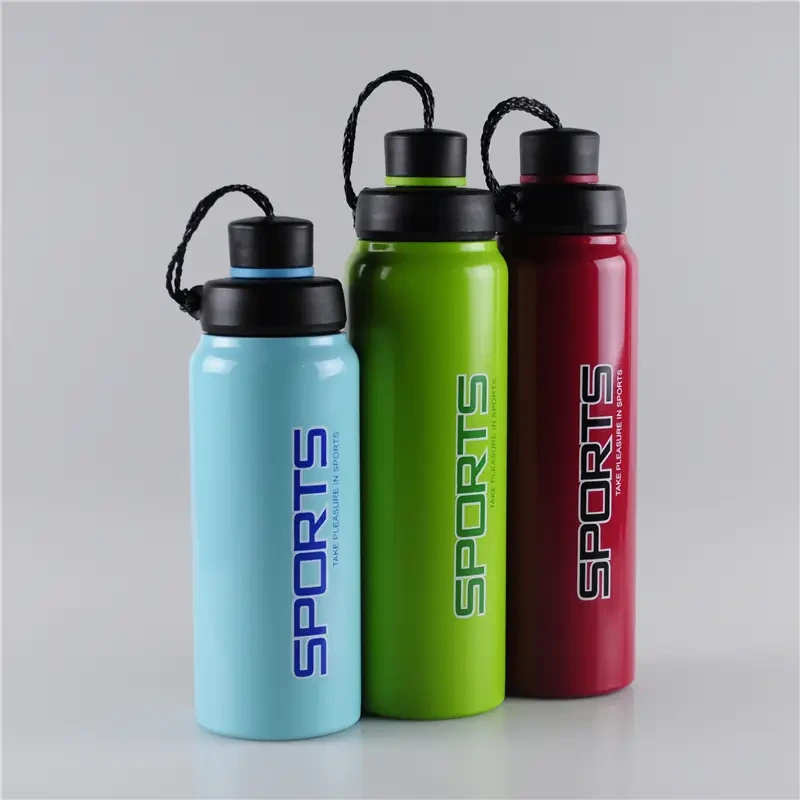 500ml / 700ml brede hals vacuümfles met draagriem 1
