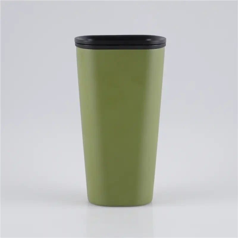 400ml Double Wall Metal Drinking Cups with Plastic Interior Wall 1