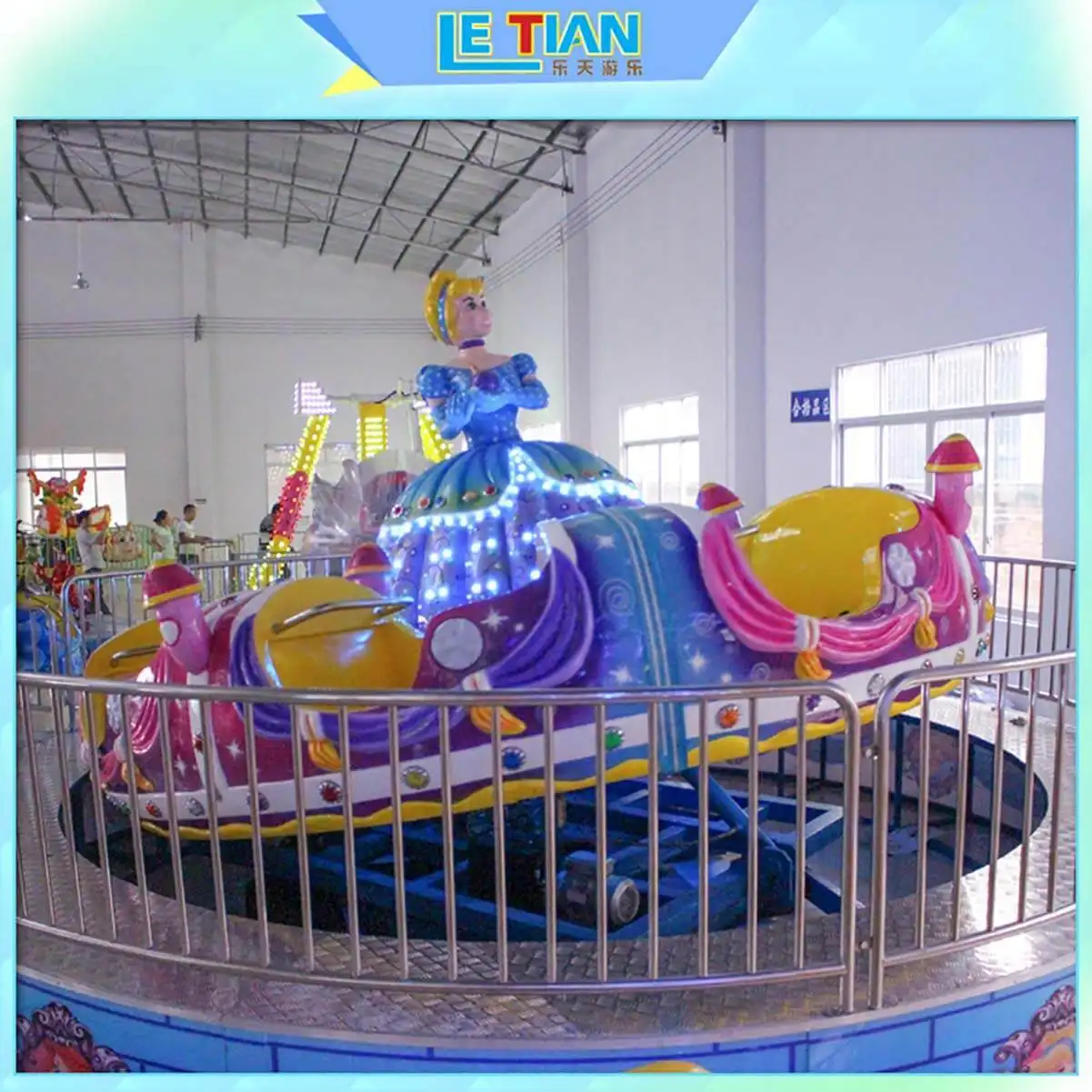 LETIAN climbing spinning teacups factory playground 3