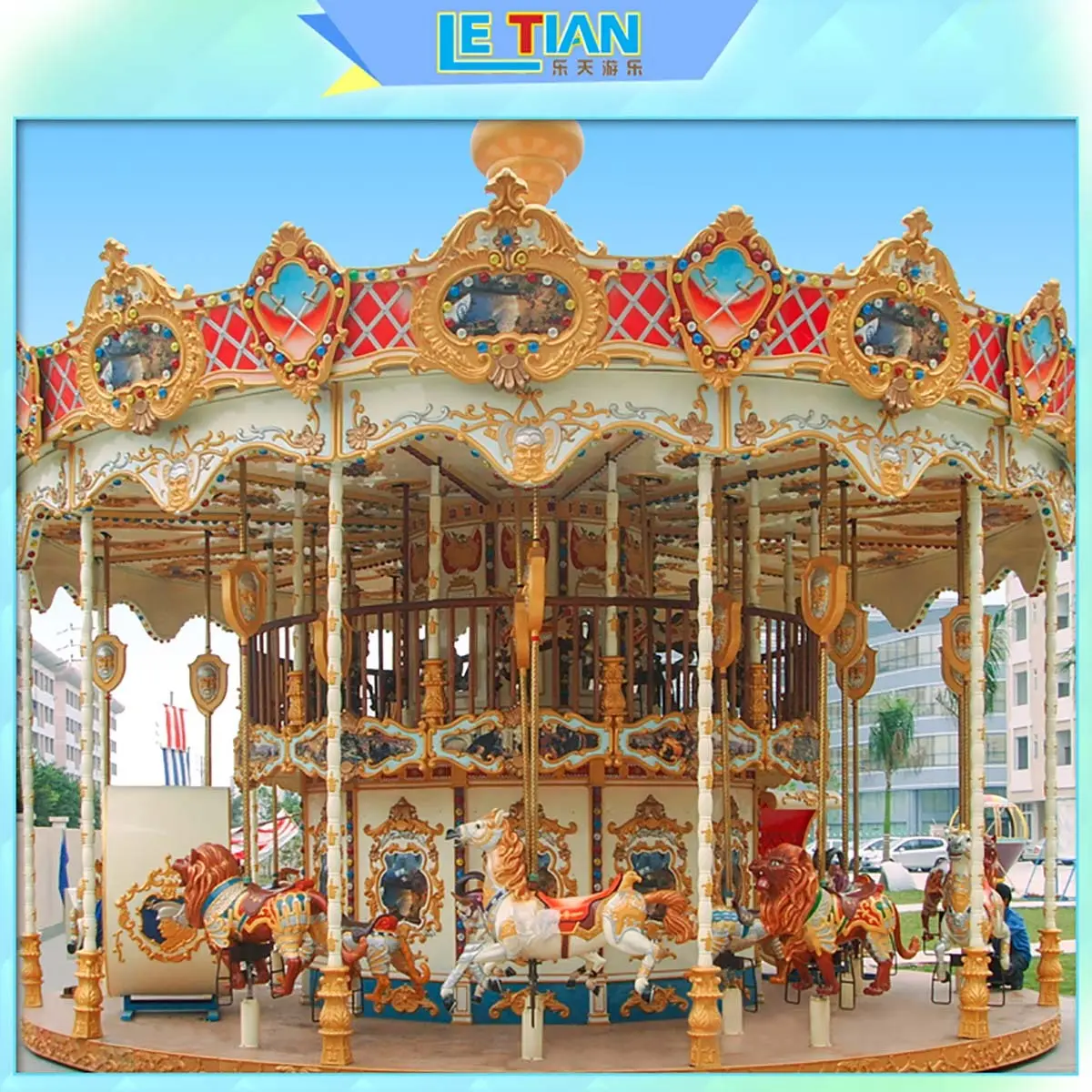 LETIAN Wholesale carousel ride Suppliers shopping centers 3