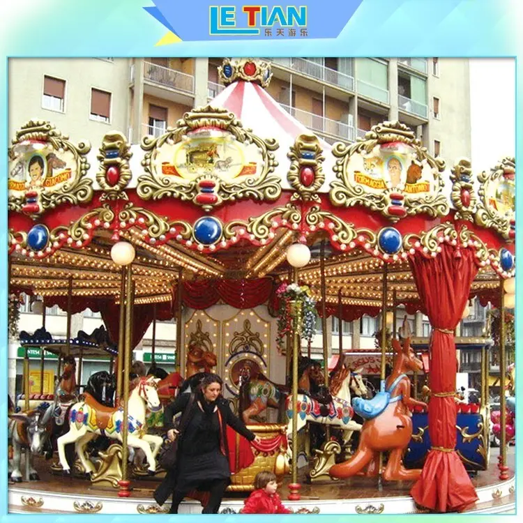 LETIAN 24 seats ride on carousel supplier shopping centers 2