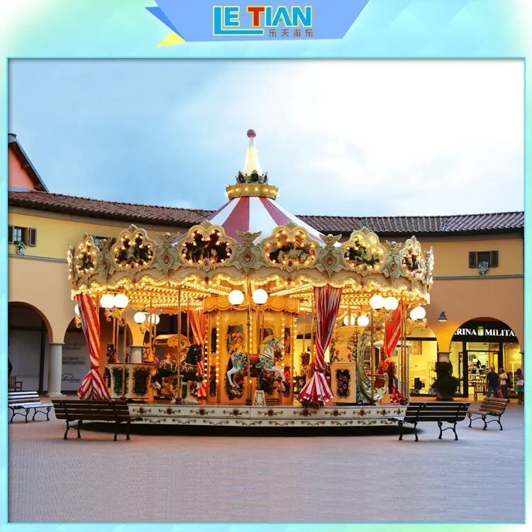 LETIAN 24 seats ride on carousel supplier shopping centers 3