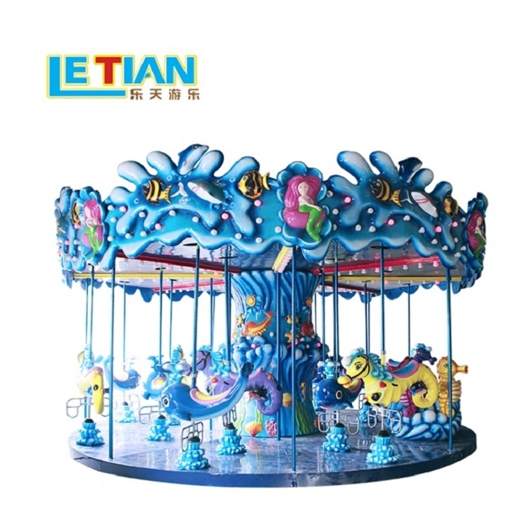 Luxury 18 seats ocean carousel fairground equipment 1