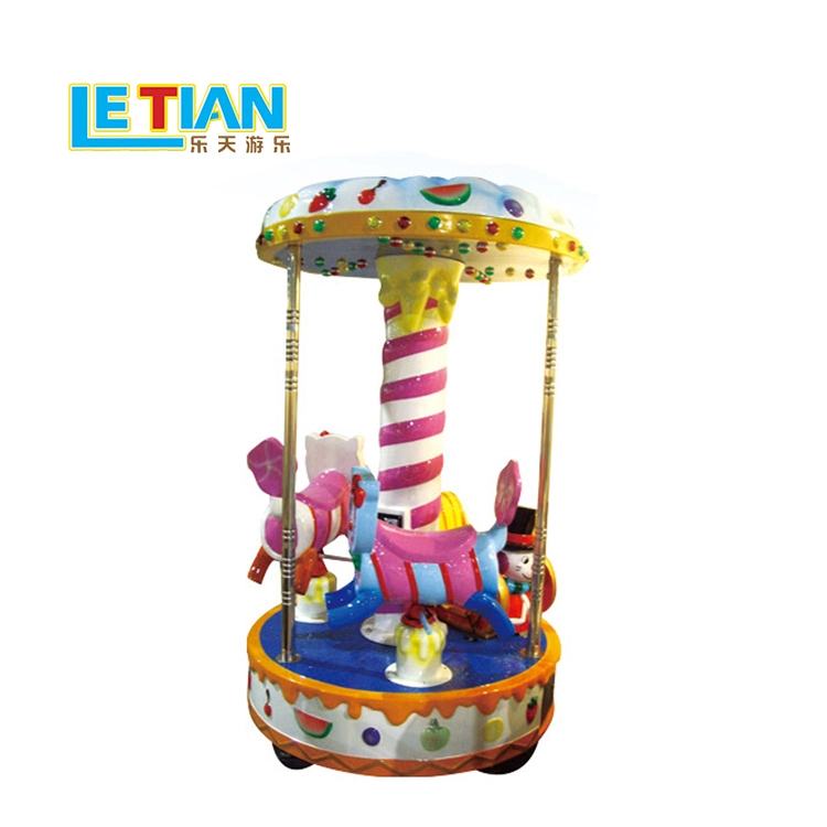 Монета управляется 3 местами Kiddie Carousel Horse Ride Lt-7038 1
