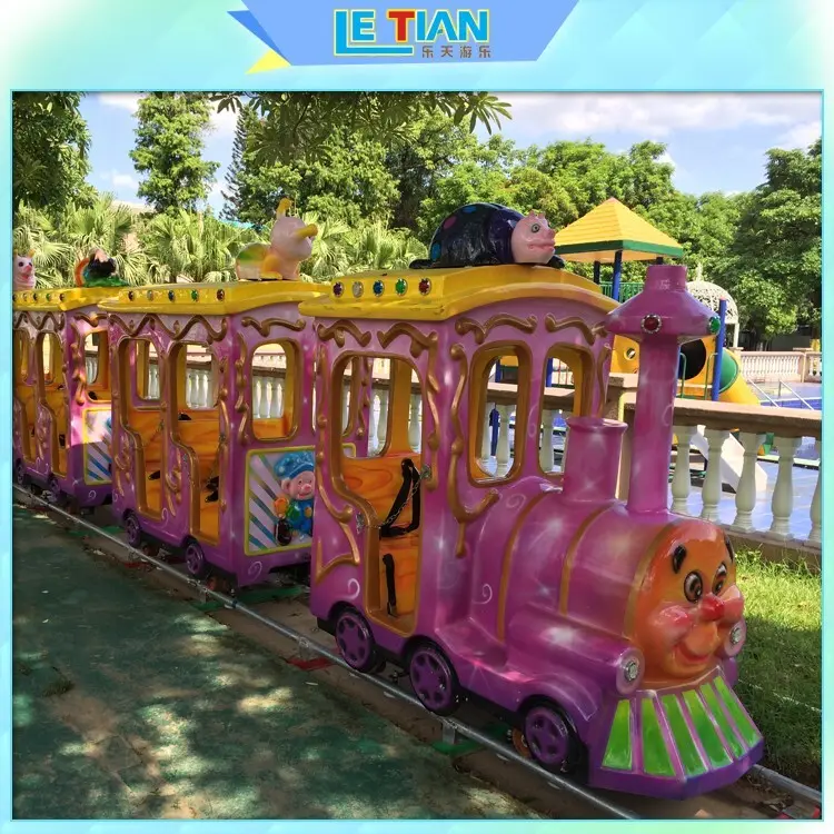 LETIAN deluxe amusement train rides factory park playground 2