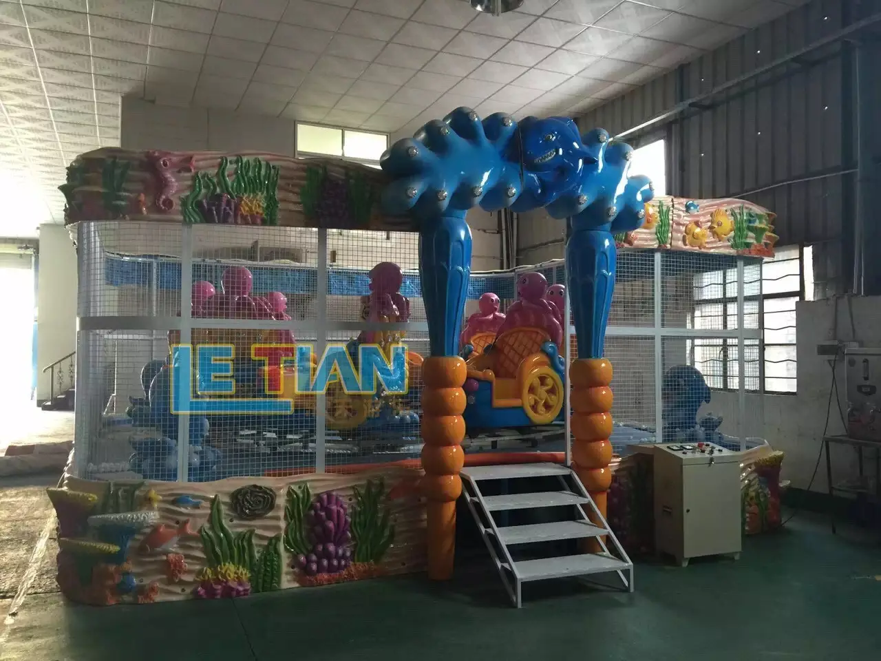 LETIAN High-quality carnival train ride park playground 4