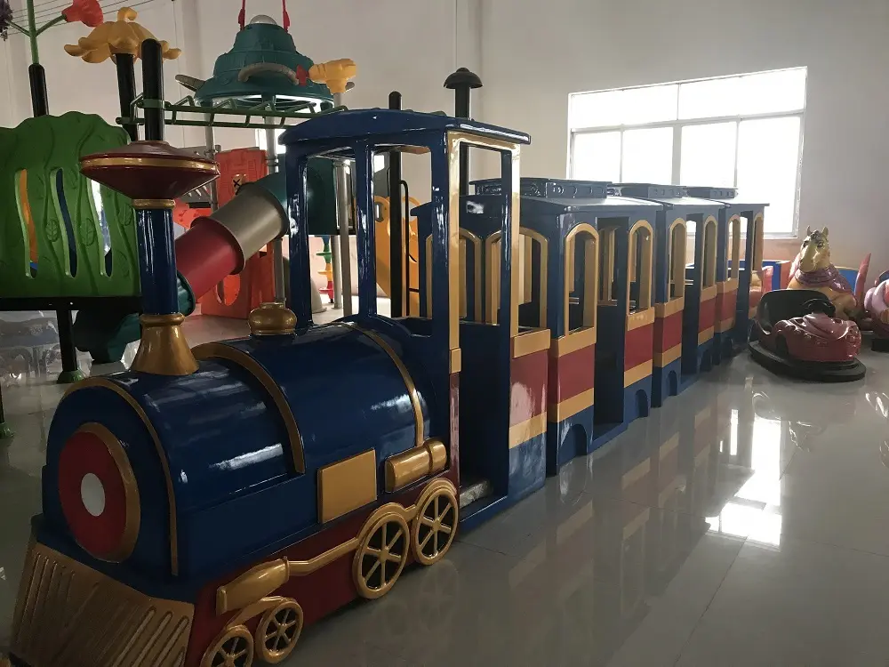 LETIAN Top small ride on trains factory park playground 3