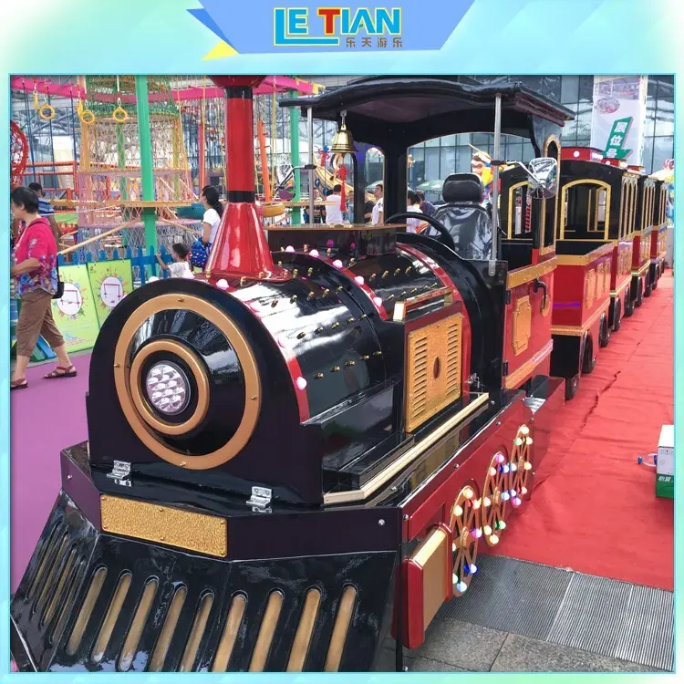 LETIAN Top small ride on trains factory park playground 2