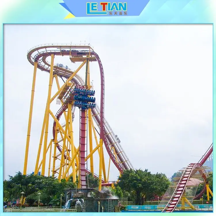 LETIAN High-quality roller coaster theme parks for children playground 2