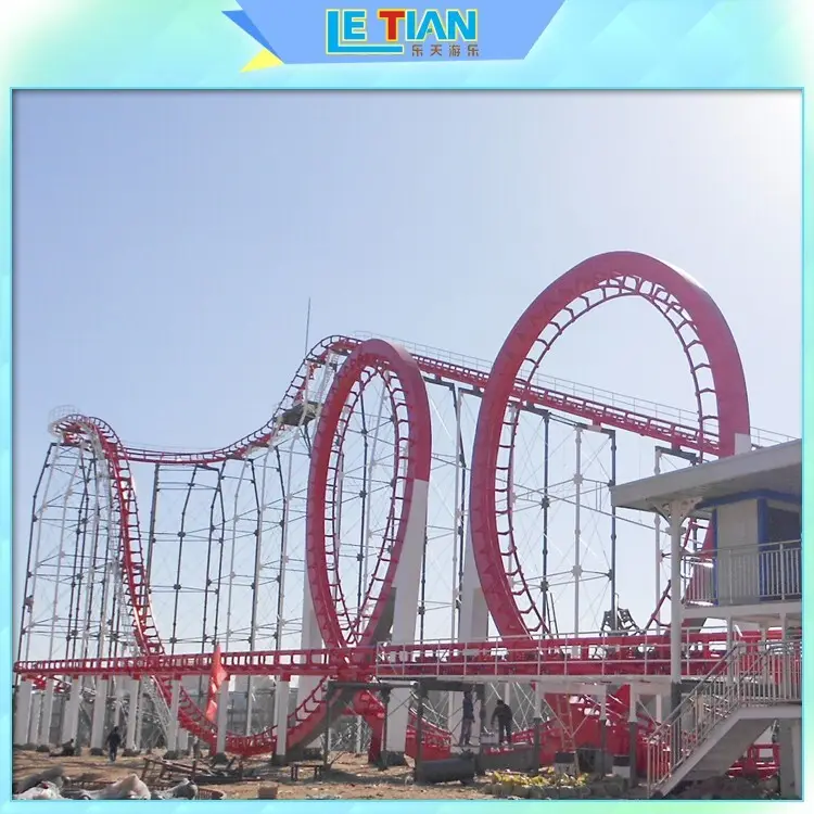 LETIAN High-quality roller coaster theme parks for children playground 3