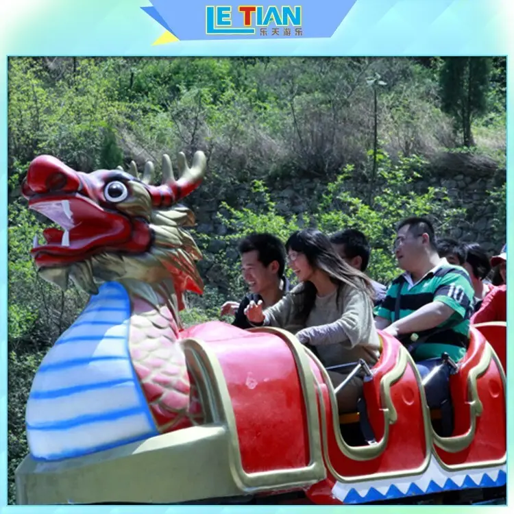 LETIAN Factory made make a roller coaster game and ride it for kids playground 3