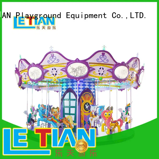 LETIAN 24 seats new amusement park rides horse theme park 1