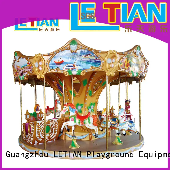 LETIAN colorful carousel for kids for kids shopping centers 1