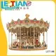 Outdoor amusement park ride double deck carousel LT-7030A 1