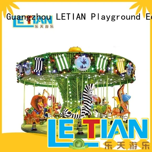 Luxury 14/18/38 seats Madagascar merry go round with music colorful rides LT-7037A 1