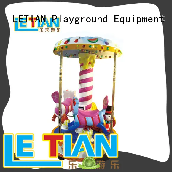 Coin Operated 3 seats Kiddie Carousel Horse ride for shopping mall LT-7038 1