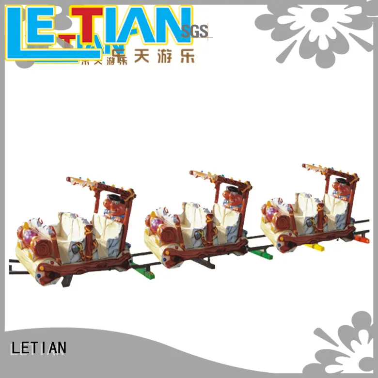 Ancient 8 seats FRP electric train for kids entertainment equipment LT-7081 1