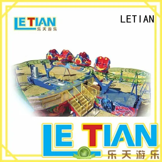 LETIAN rotating childrens roller coaster overlapping playground 1