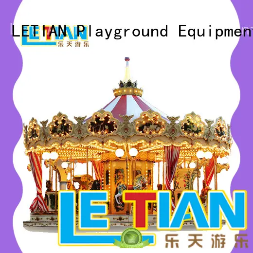 LETIAN ride mini carousel ride for sale customized theme park 1