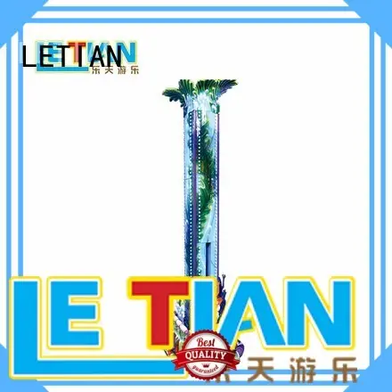 LETIAN safe sky drop ride for kids playground 1