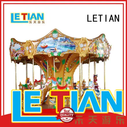 LETIAN colorful carousel for kids supplier fairground 1