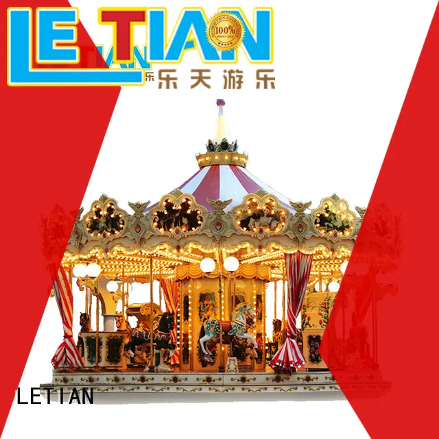 LETIAN 24 seats mini carousel supplier fairground 1