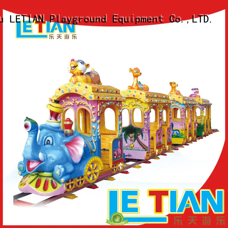 LETIAN mechanical amusement train rides for sale park playground 1