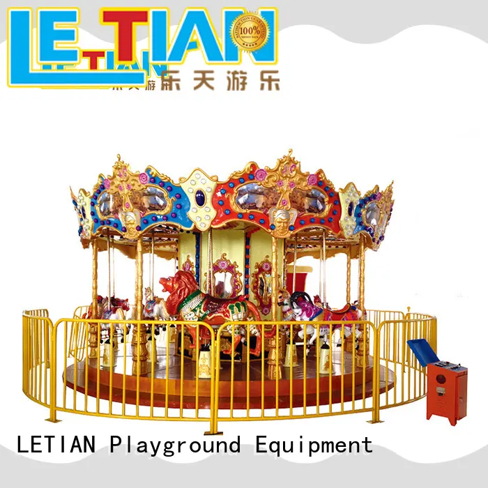 LETIAN durable carousel ride customized shopping centers 1