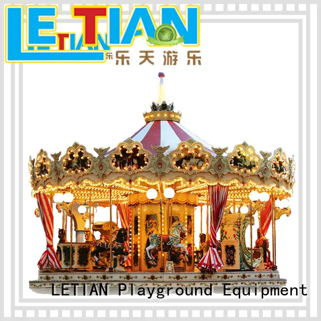 LETIAN colorful carousel kids for kids theme park 1