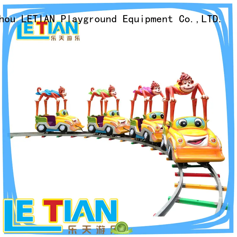 LETIAN mechanical small ride on trains for business park playground 1