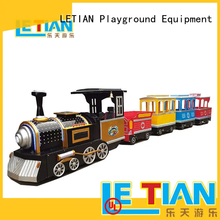 LETIAN jungle trackless train ride for business park playground 1