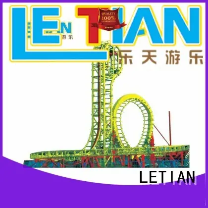 LETIAN overlapping roller coaster play games factory carnival 1