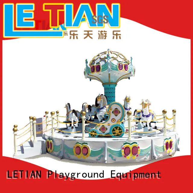 LETIAN colorful childrens carousel Supply theme park 1