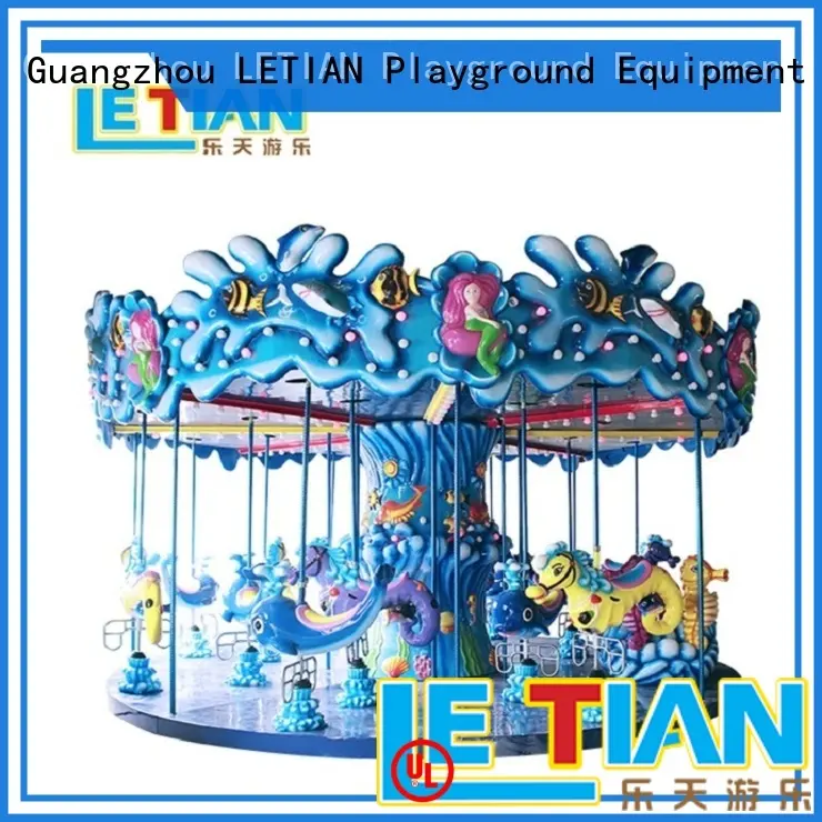 LETIAN merry ride on carousel design fairground 1