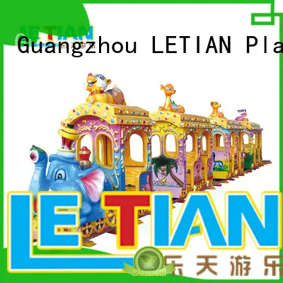 LETIAN colorful train amusement park factory park playground 1