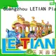 LETIAN colorful train amusement park factory park playground 1