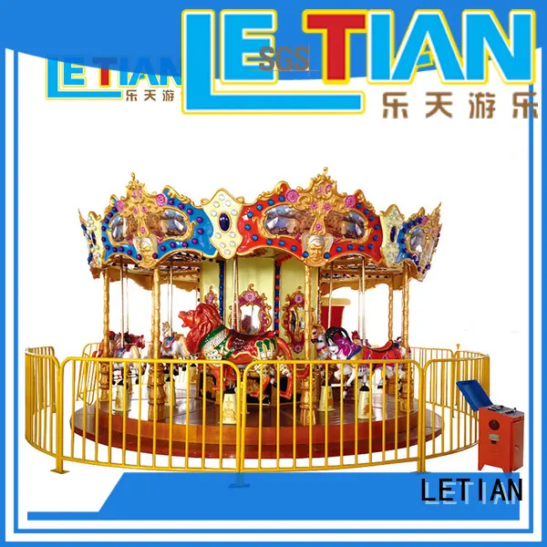 LETIAN 24 seats childrens carousel design shopping centers 1