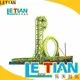 LETIAN rotating free roller coaster building games attracts tourists playground 1