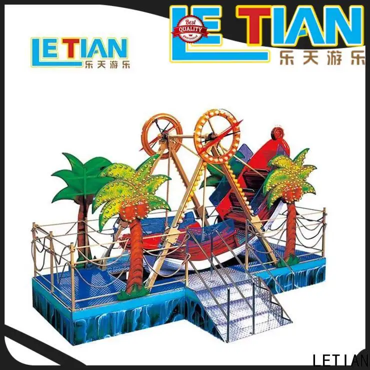 LETIAN sliding pirate boat ride tourists mall 1