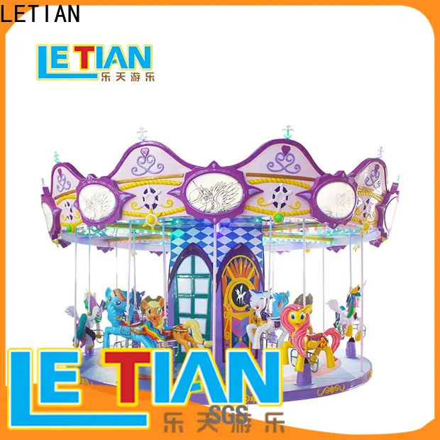 LETIAN Latest carousel horse for business shopping centers 1