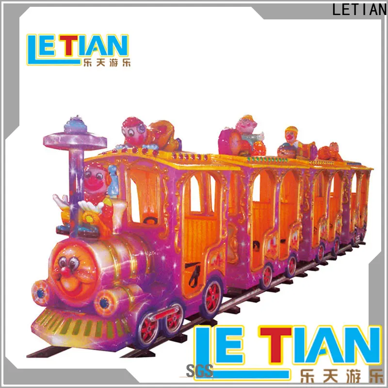 LETIAN deluxe amusement train rides factory park playground 1