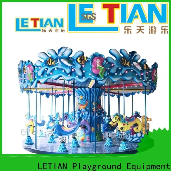 LETIAN horses ride on carousel Supply shopping centers 1