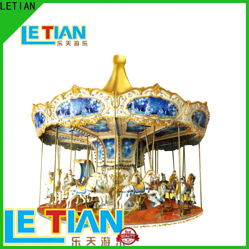 LETIAN Latest horse carousel ride theme park 1