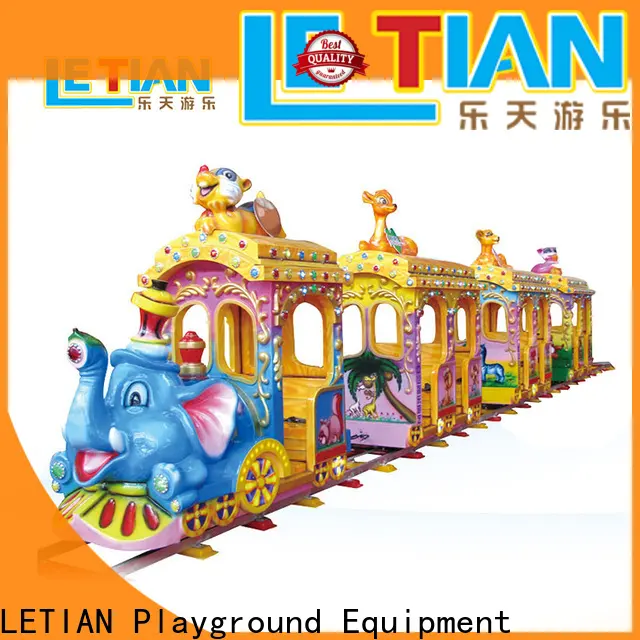 LETIAN design amusement train rides for kids park playground 1