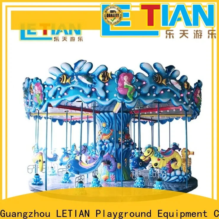 LETIAN colorful carousel horse fairground 1