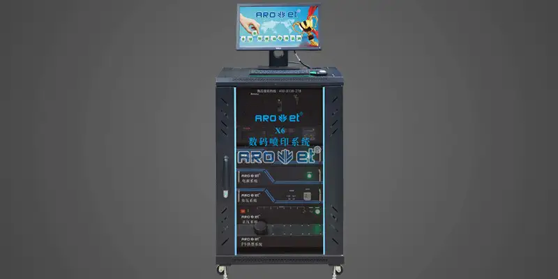 sidejetting multicolored UV inkjet marking machine digital Arojet 7