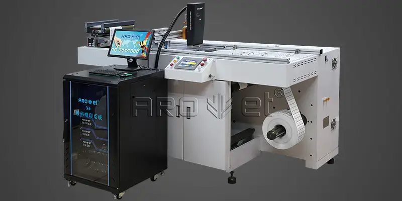 sidejetting multicolored UV inkjet marking machine digital Arojet 2