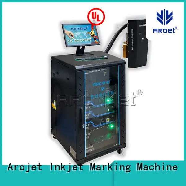Arojet Brand multicolored UV inkjet marking machine printing factory 1