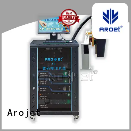highspeed sidejetting UV inkjet marking machine middlespeed Arojet company 1